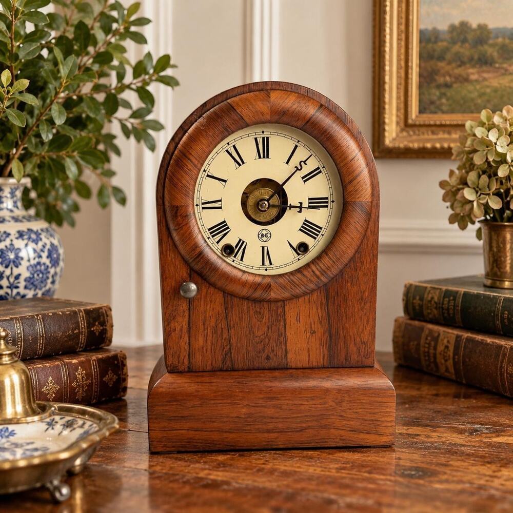 Antique Seth Thomas Tudor No. 1 Mantel Clock 1870β1880 Working With Key